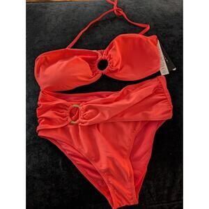 NWT Tahari Swimsuit Bikini Size XL Raspberry
